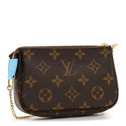 Louis Vuitton Monogram 2022 Christmas Animation Tokyo Mini Pochette Accessories Blue 3 of 8