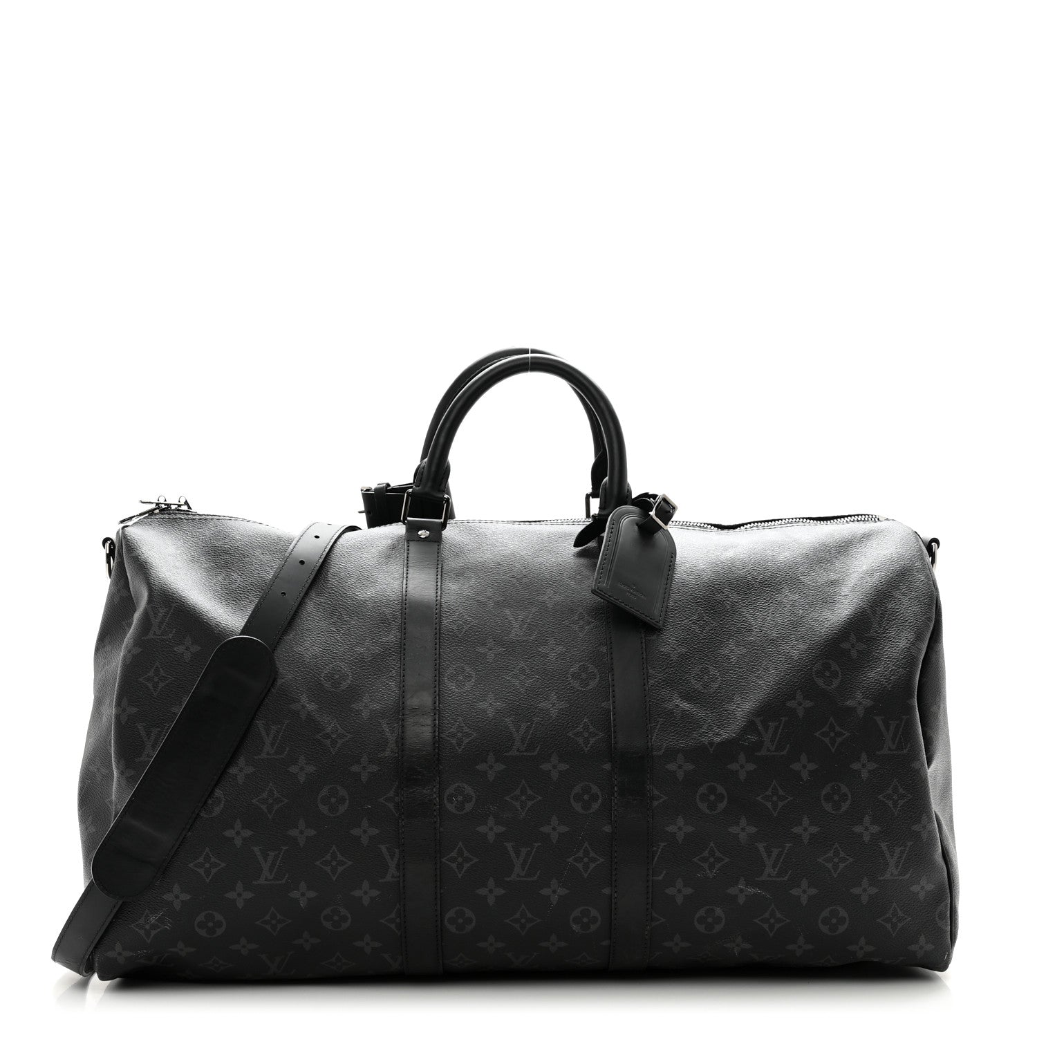 Louis Vuitton Monogram Eclipse Keepall Bandouliere 55 1 of 12