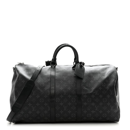 Louis Vuitton Monogram Eclipse Keepall Bandouliere 55 1 of 12