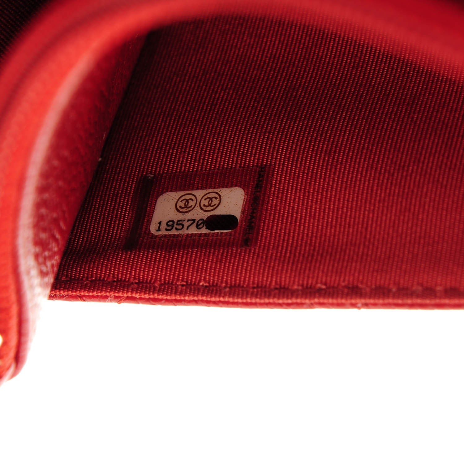 Chanel Caviar Quilted Wallet On Chain WOC Dark Red 8 of 8