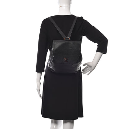 Chanel Caviar Tortoise CC Backpack Black 2 of 19