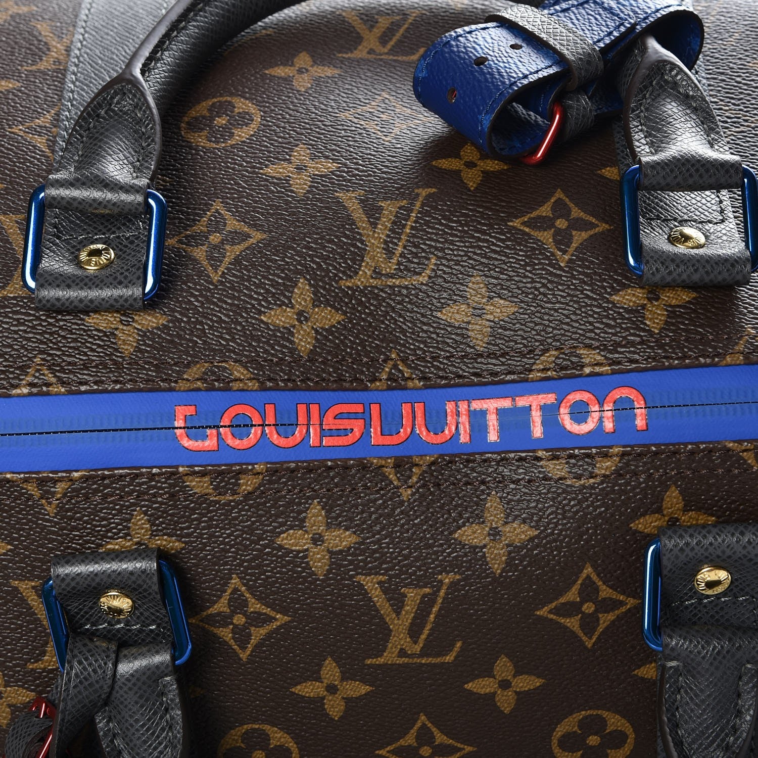 Louis Vuitton Monogram Taiga Outdoor Keepall Bandouliere 55 7 of 10