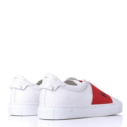 Givenchy Calfskin Band Logo Mens Urban Street Sneakers 42 White Red 4 of 11