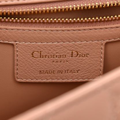 Christian Dior Grained Calfskin Cannage Large Caro Bag Rose De Vents 6 of 10