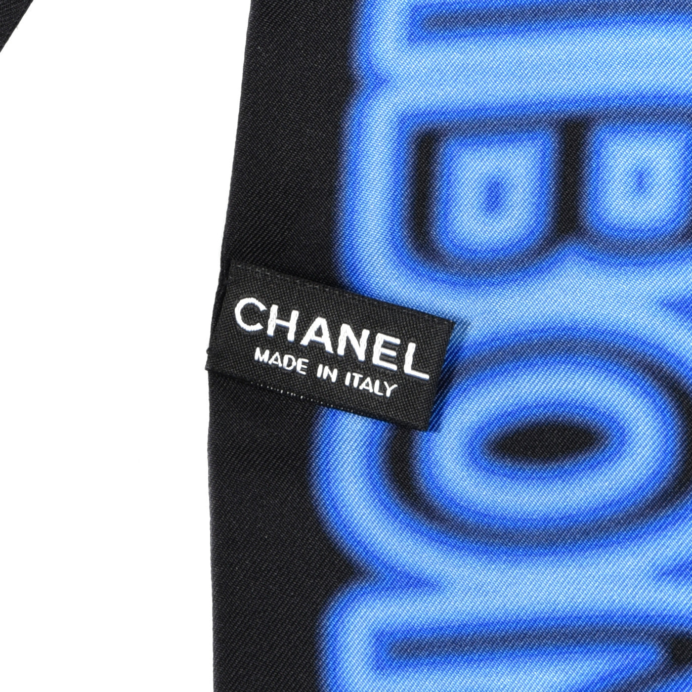 Silk Neon CC Bandeau Scarf Black Multicolor