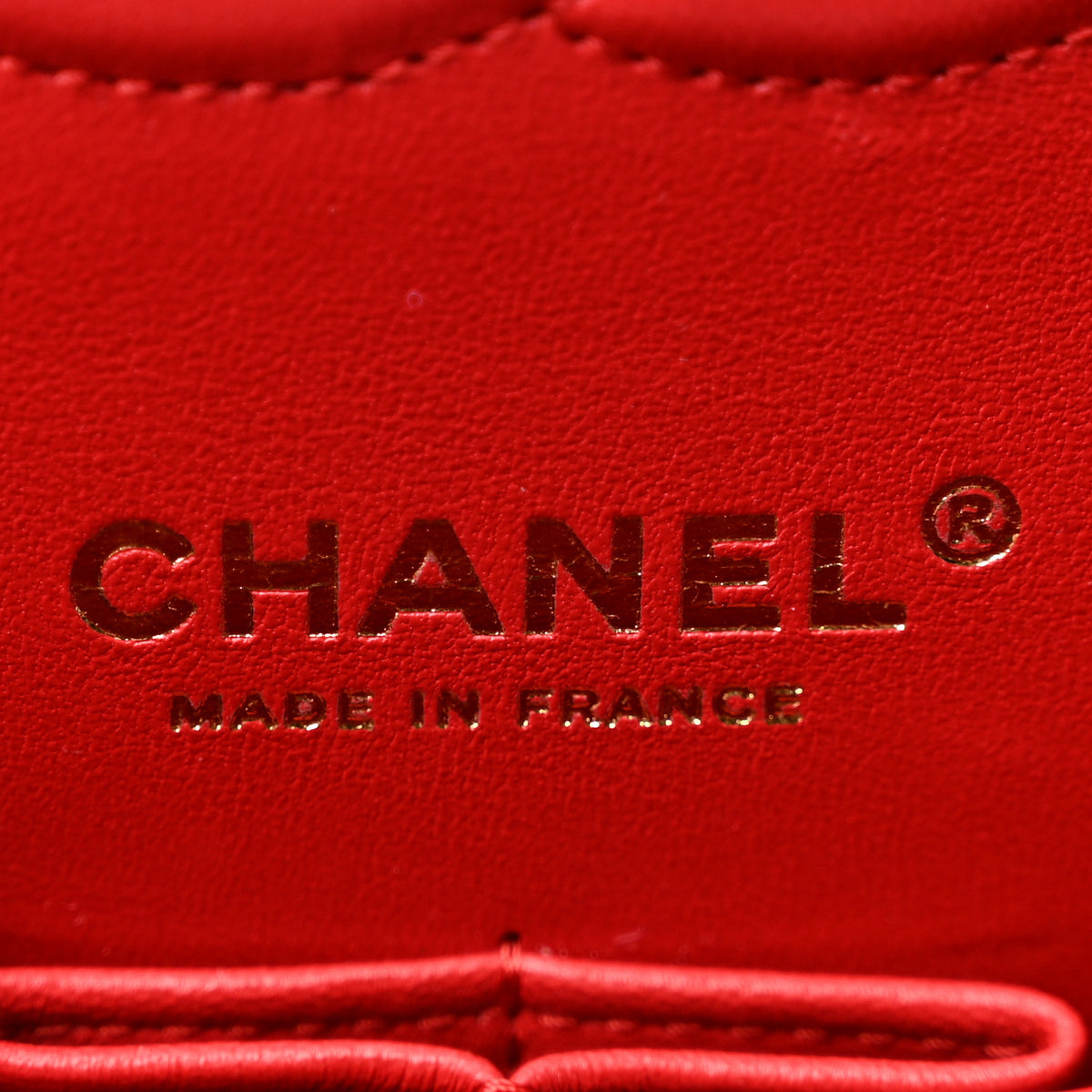 Caviar Quilted Medium Double Flap Red