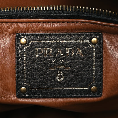 Prada Cervo Deerskin Fringe Clutch Black 6 of 9
