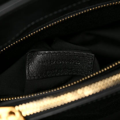 Saint Laurent Calfskin Y Quilted Monogram Medium Loulou Chain Satchel Black 6 of 9