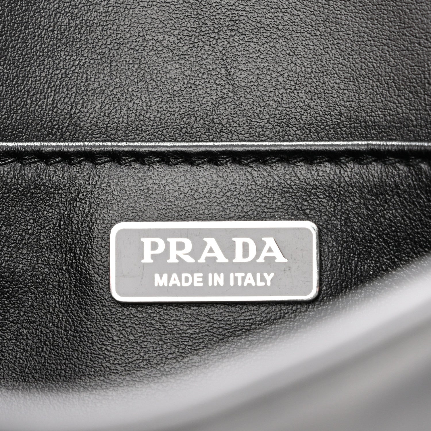 Prada Spazzolato Cleo Flap Shoulder Bag Black 5 of 10