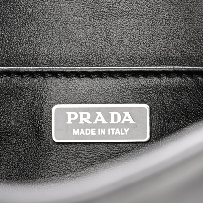 Prada Spazzolato Cleo Flap Shoulder Bag Black 5 of 10