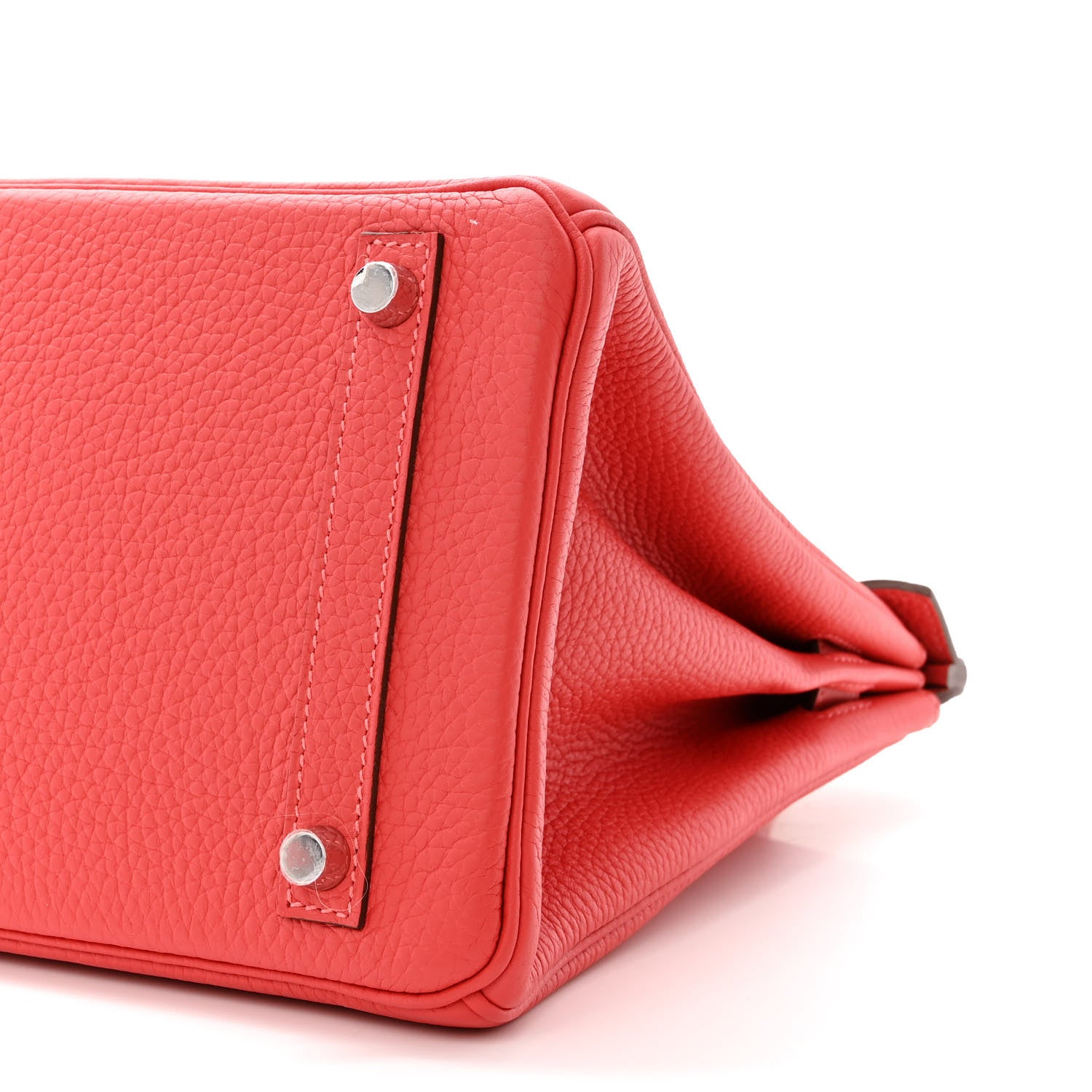 Hermes Taurillon Clemence Birkin 30 Rouge Pivoine 10 of 11