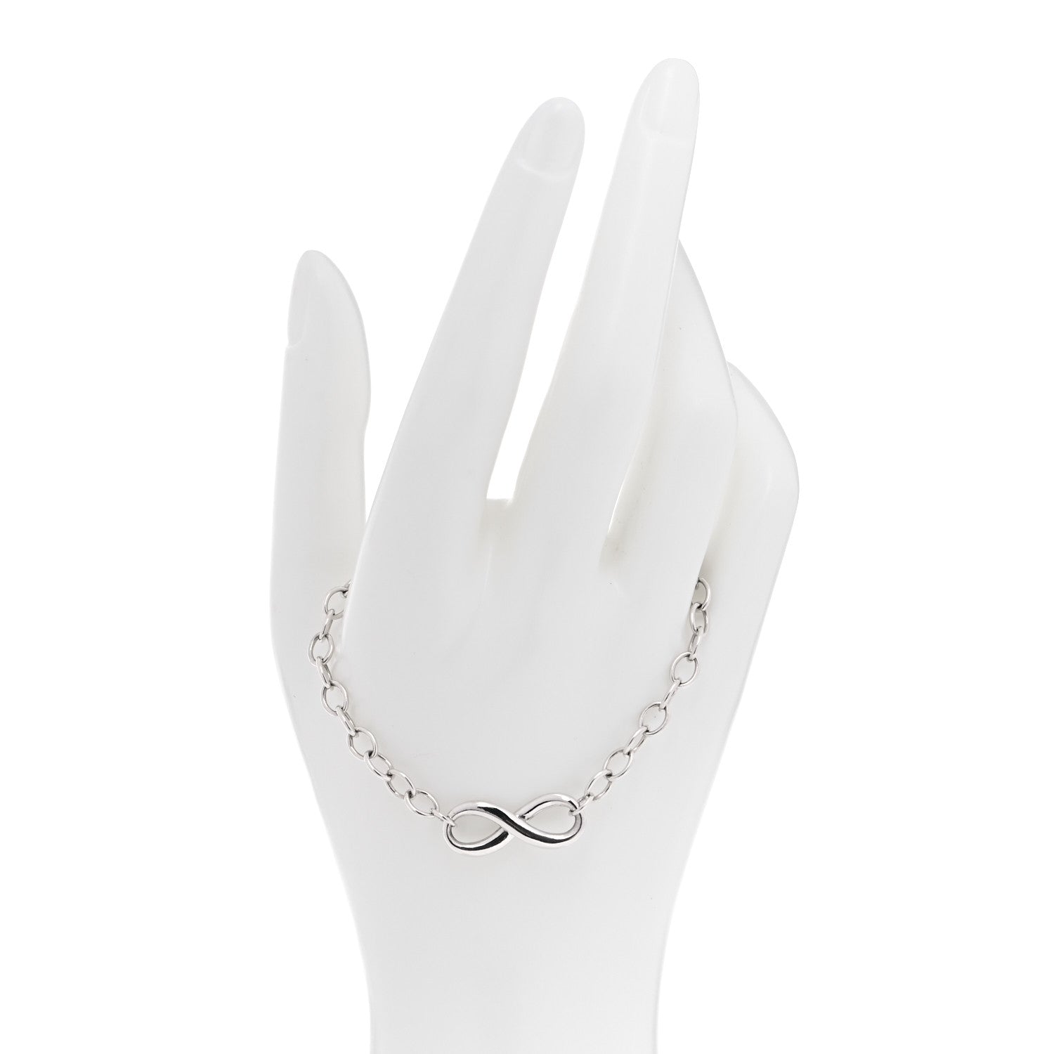 Tiffany Sterling Silver Infinity Chain Bracelet 2 of 5
