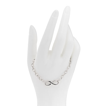 Tiffany Sterling Silver Infinity Chain Bracelet 2 of 5