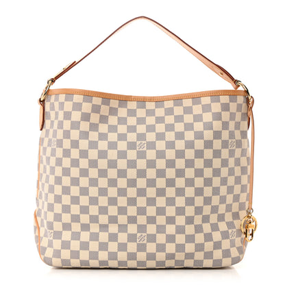 Louis Vuitton Damier Azur Delightful MM Rose Ballerine 1 of 19