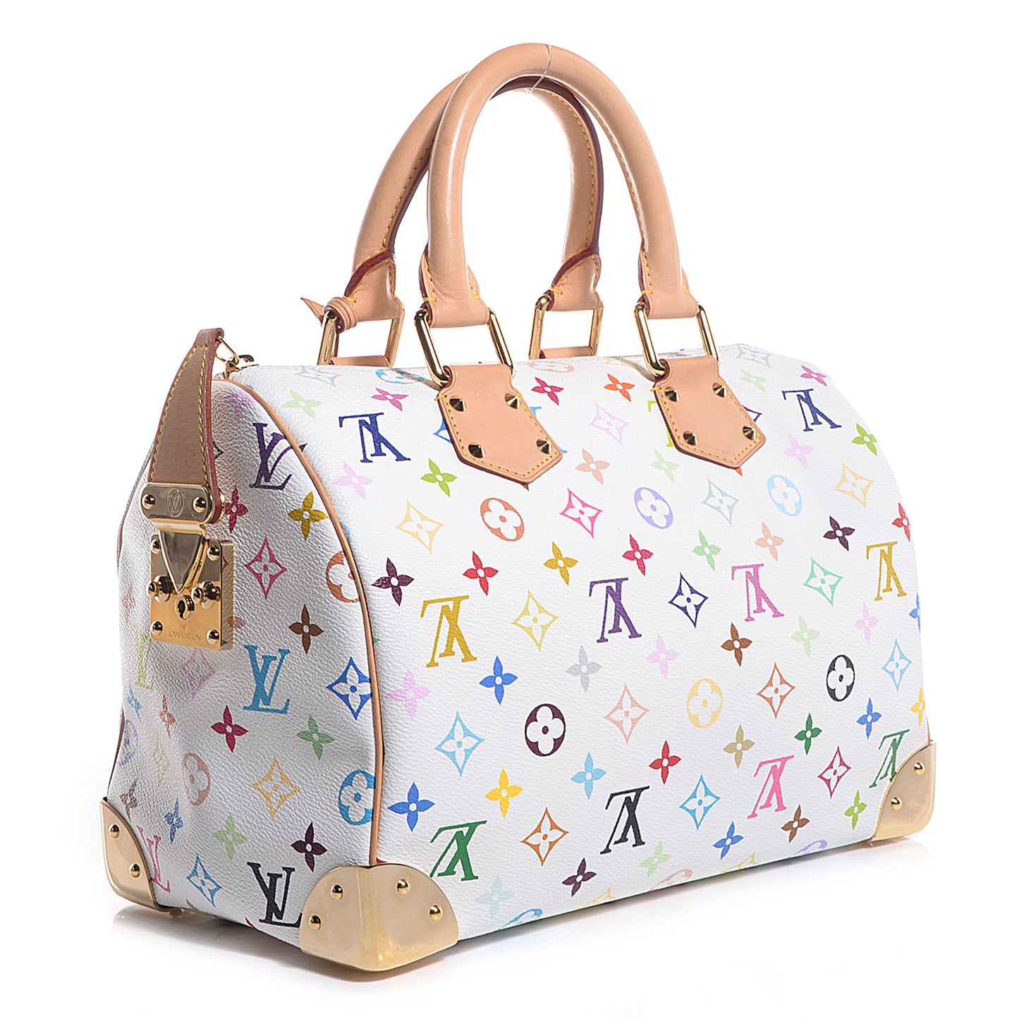 Monogram Multicolor Speedy 30 White