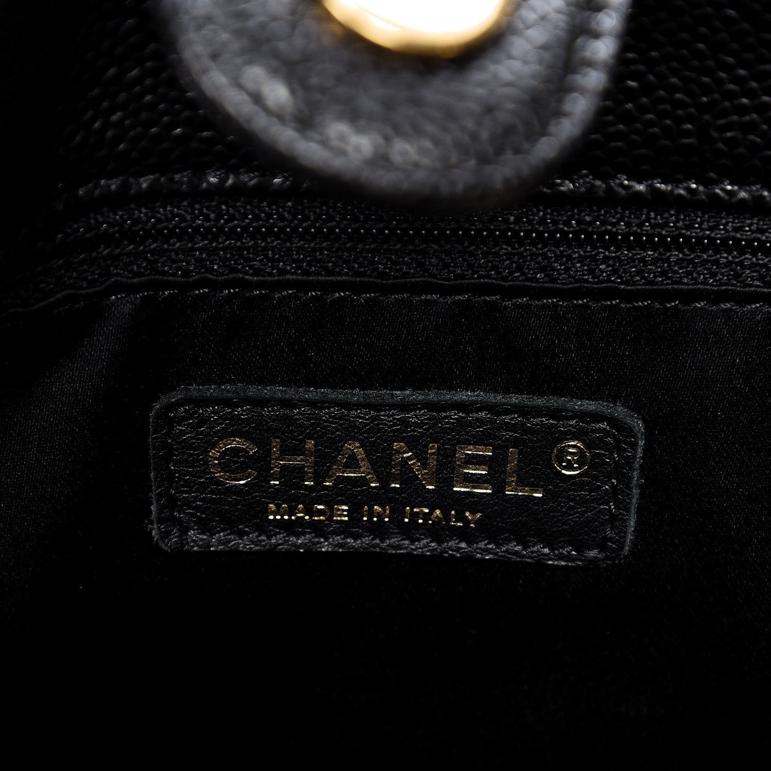 Chanel Caviar Quilted Petit Shopping Tote PST Black 6 of 7
