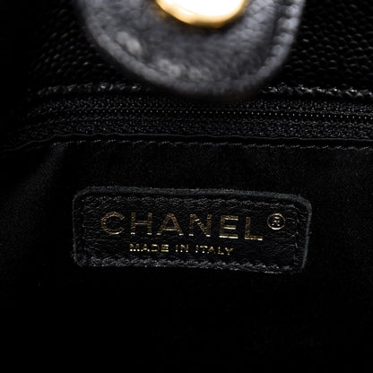Chanel Caviar Quilted Petit Shopping Tote PST Black 6 of 7