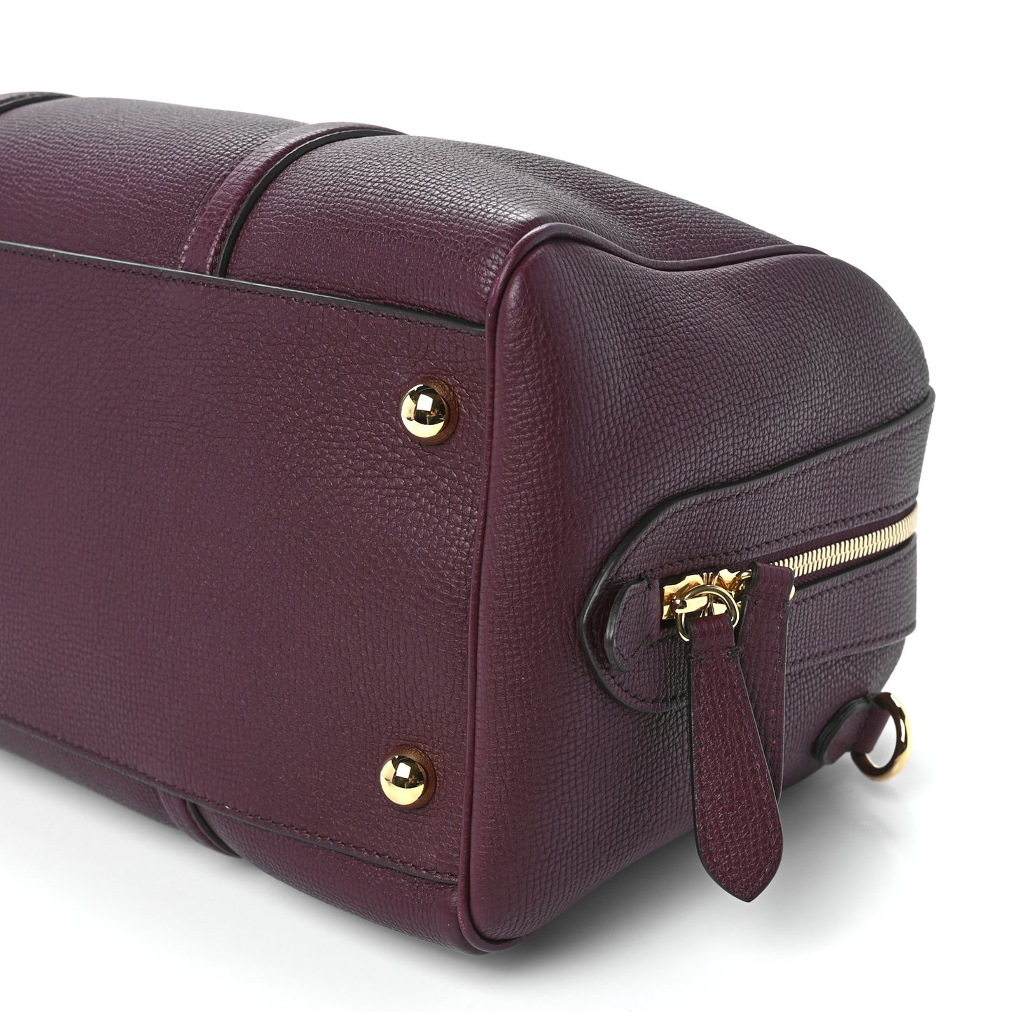 Derby Calfskin Medium Alchester Bowling Bag Mahogany Red