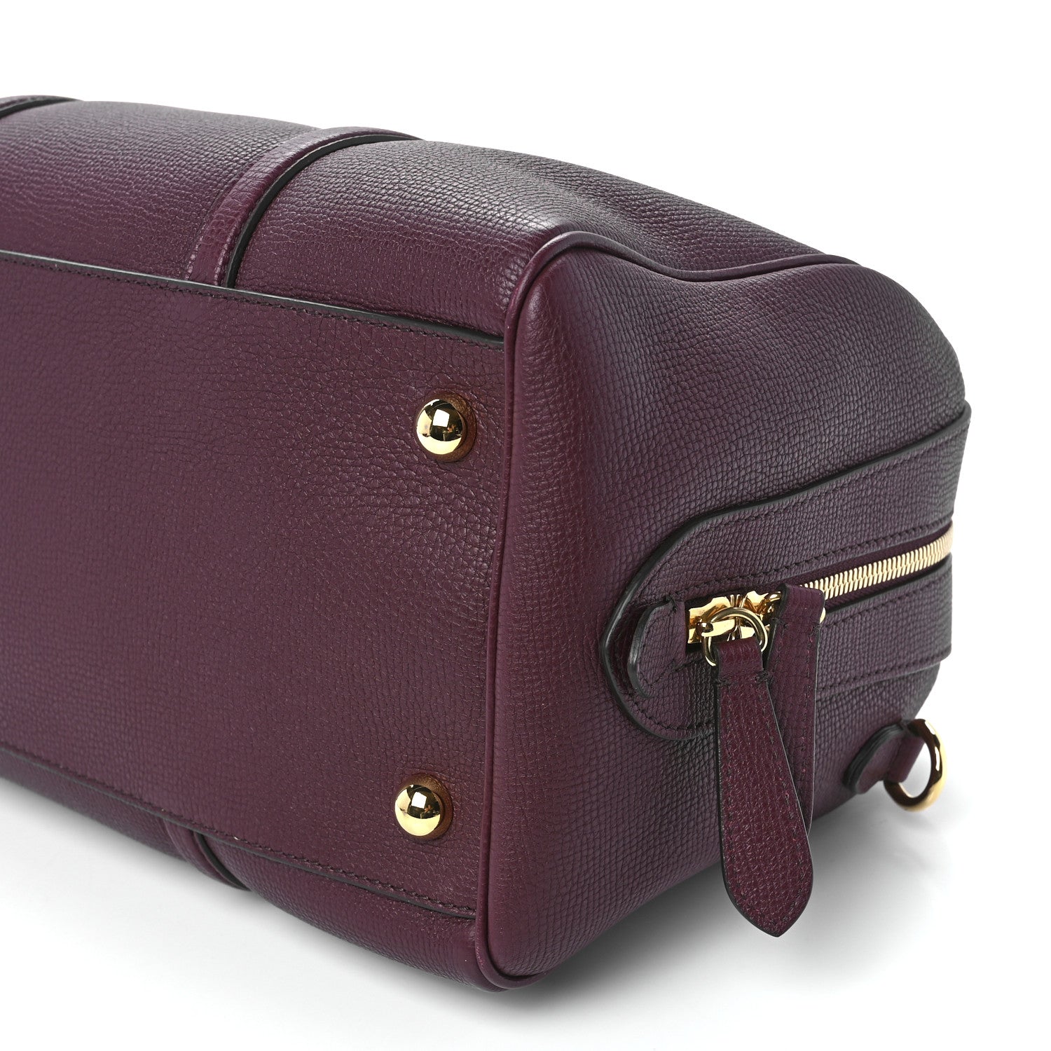 Burberry Derby Calfskin Medium Alchester Bowling Bag Mahogany Red 12 of 12