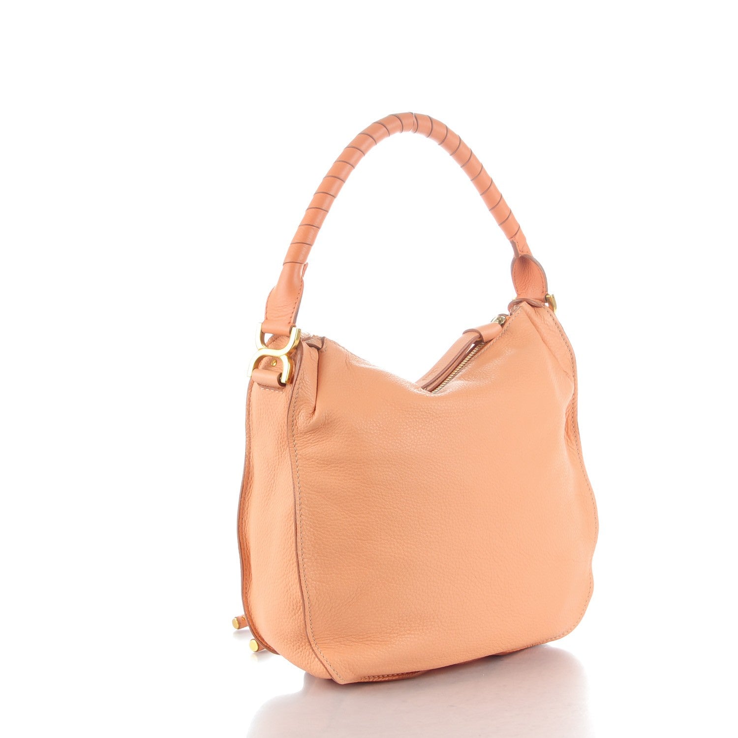 Chloe Calfskin Medium Marcie Hobo Peach Pink 3 of 8