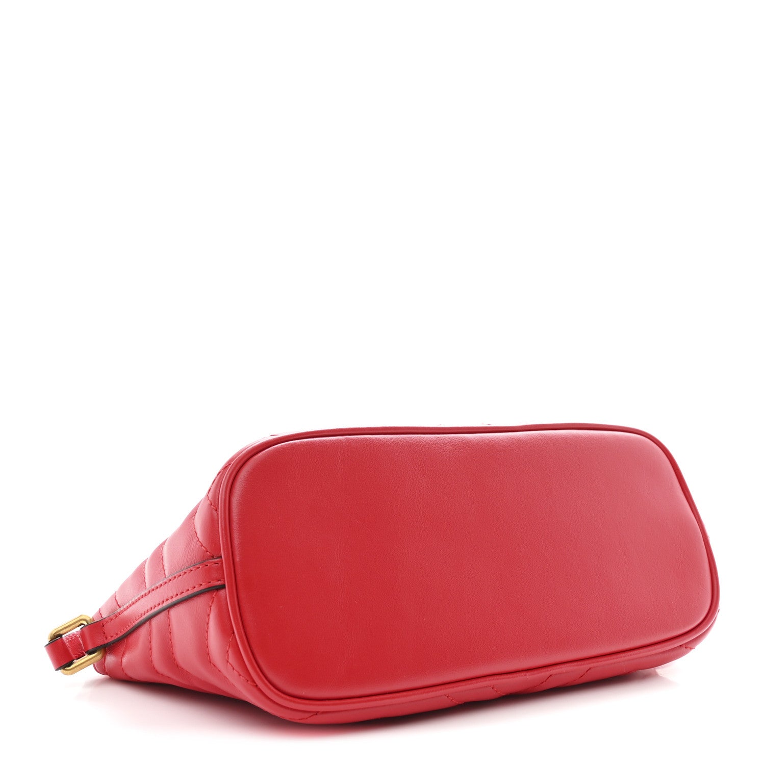 Gucci Calfskin Matelasse Chevron GG Marmont Sling Shoulder Bag Rosso 4 of 10