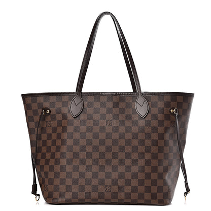 Louis Vuitton Damier Ebene Neo Neverfull MM Rose Ballerine 1 of 13