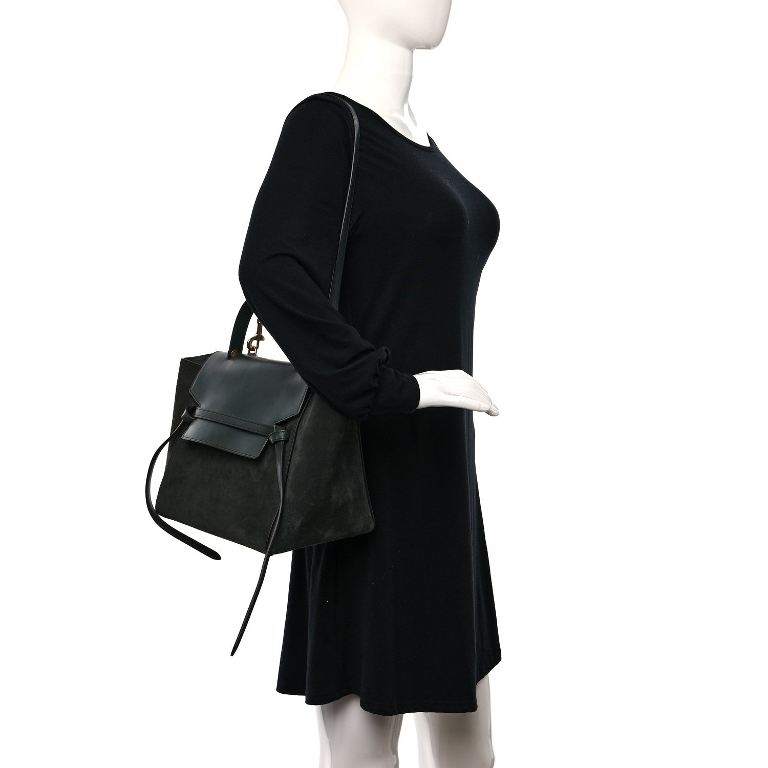 Celine Suede Calfskin Mini Belt Bag Amazone 3 of 10