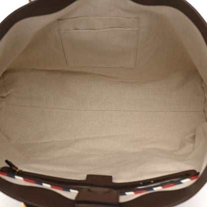 Gucci Soft GG Supreme Monogram Courrier Medium Crossbody Tote Beige New Acero 5 of 10