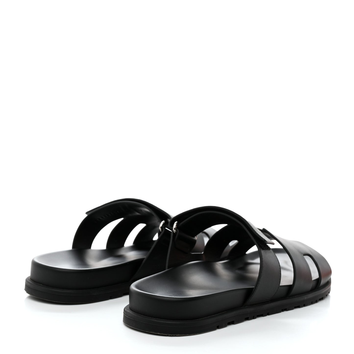 Calfskin Mens Chypre Sandals 44 Black