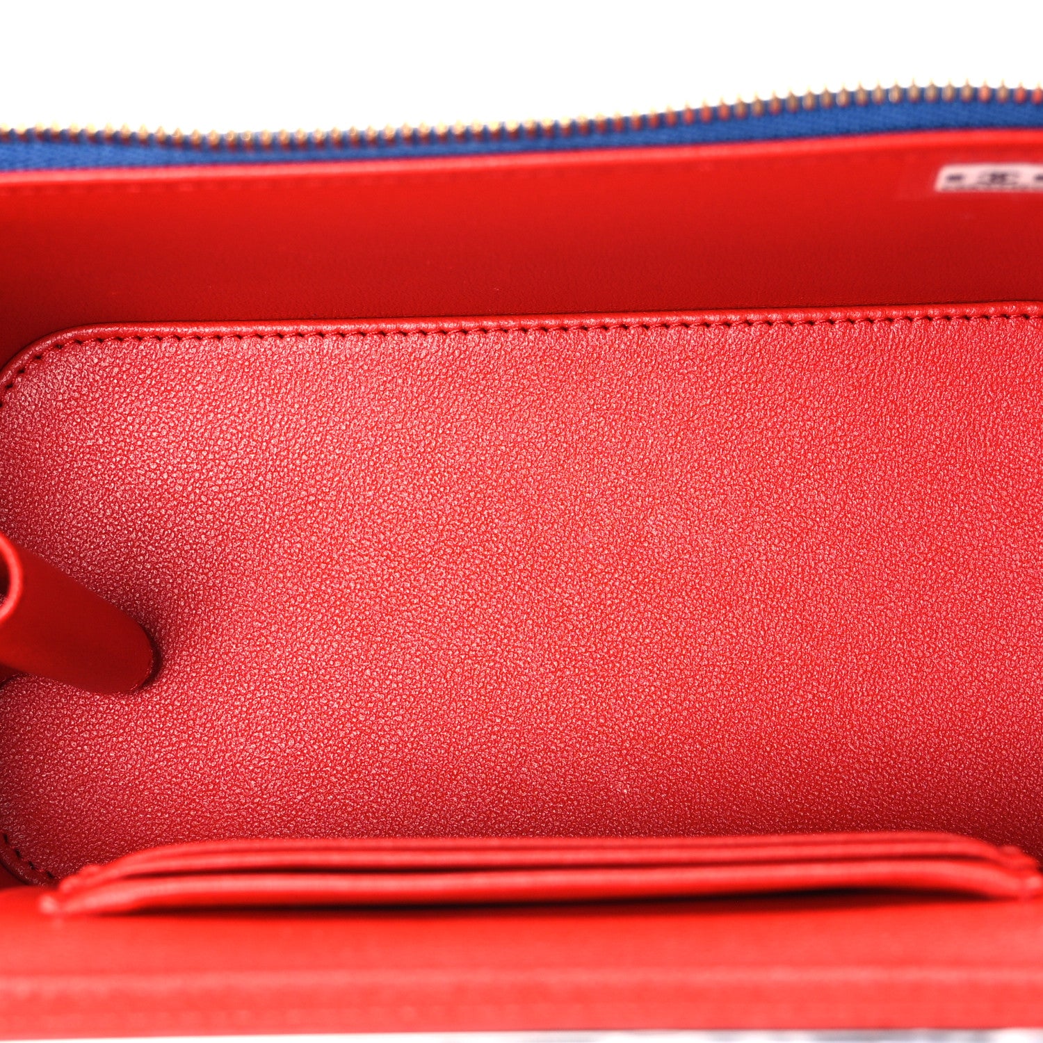 Chanel Lambskin Quilted Superman Top Handle Vanity Blue Red Yellow 5 of 11