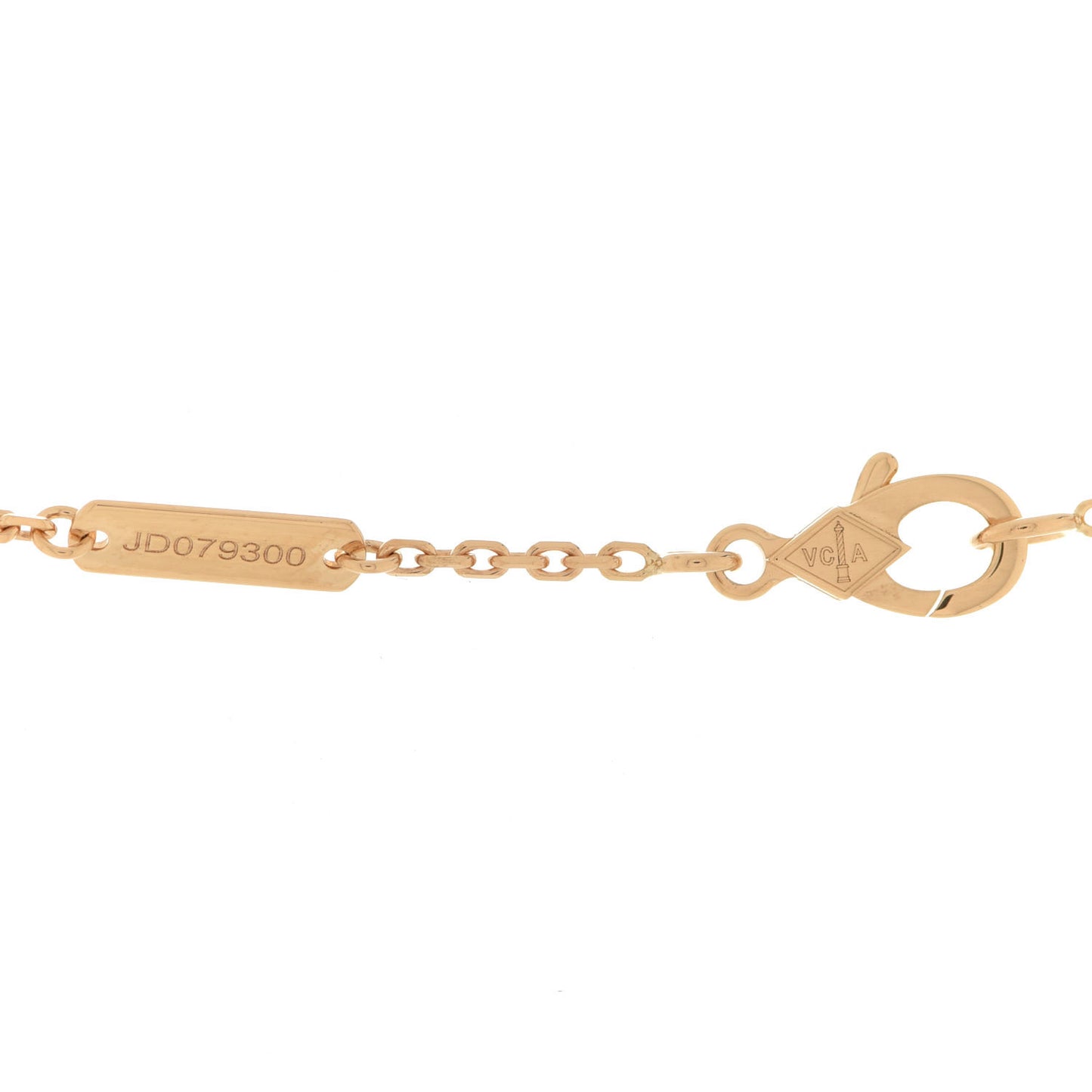 18K Yellow Gold Carnelian Vintage Alhambra Pendant Necklace