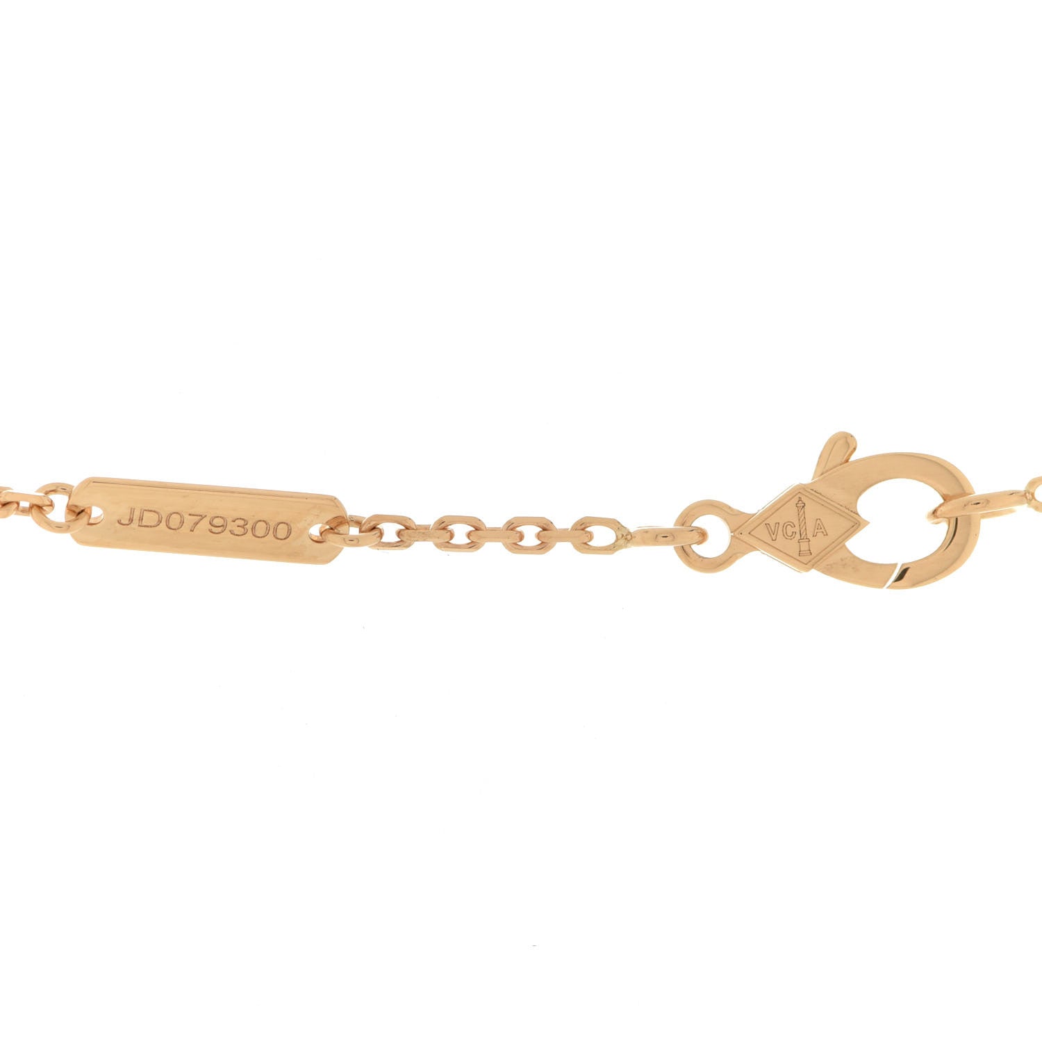 Van Cleef & Arpels 18K Yellow Gold Carnelian Vintage Alhambra Pendant Necklace 5 of 6