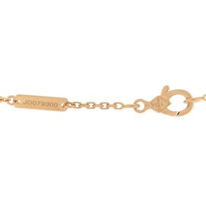 Van Cleef & Arpels 18K Yellow Gold Carnelian Vintage Alhambra Pendant Necklace 5 of 6