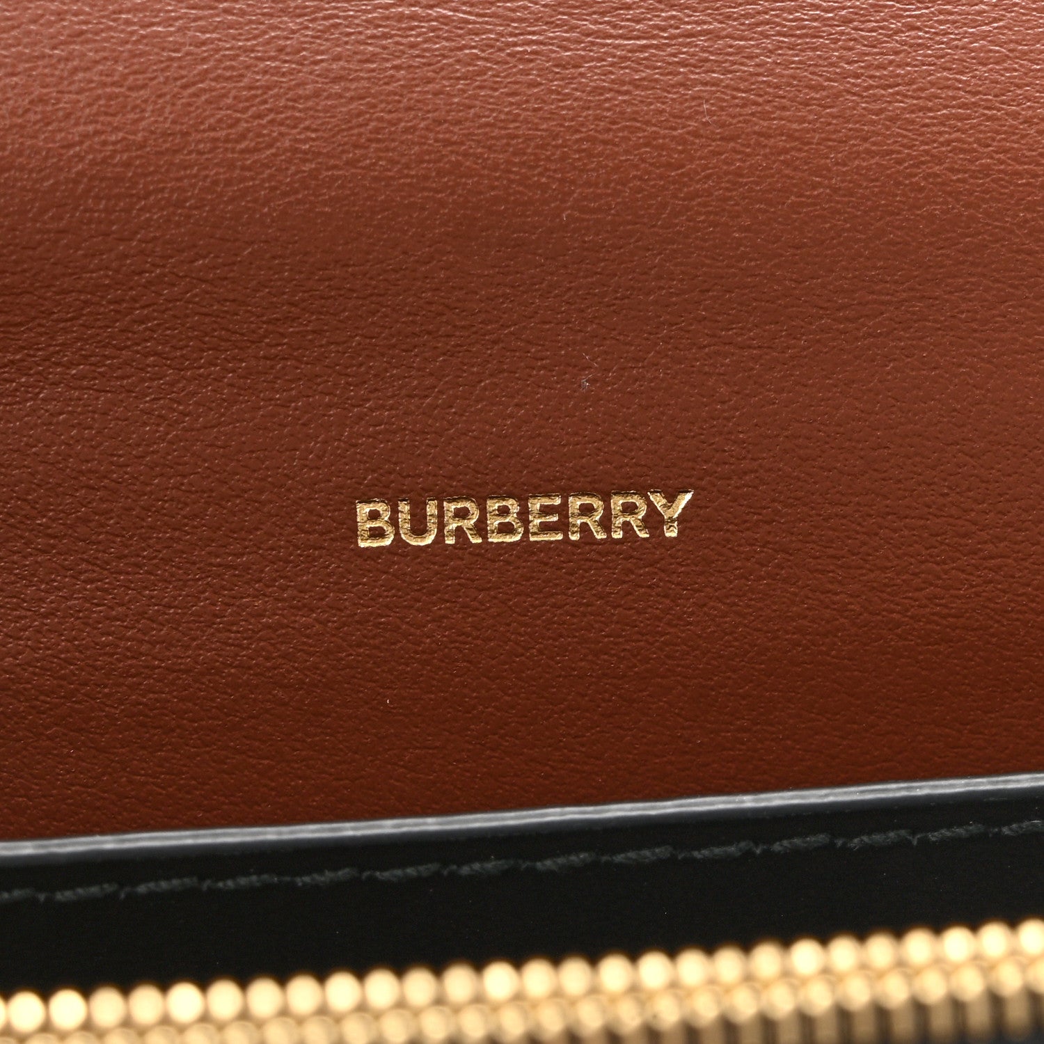 Burberry E-Canvas Monogram Stripe Hackberry Crossbody Bag Bridle Brown 6 of 12