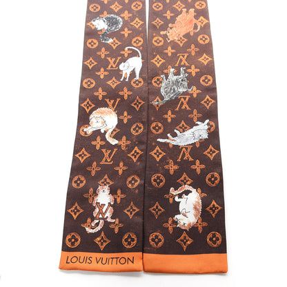 Louis Vuitton Silk Catogram Classic Bandeau Marron 2 of 3