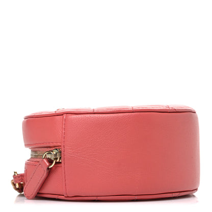 Chanel Goatskin Quilted Chanel 19 Round Clutch With Chain  Coral 3 of 9