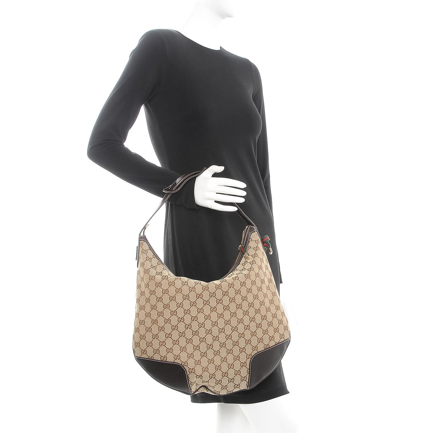 Monogram Large Princy Hobo Dark Brown