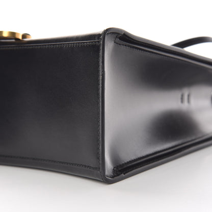 Balenciaga Shiny Box Calfskin Hourglass Tote Black 9 of 12