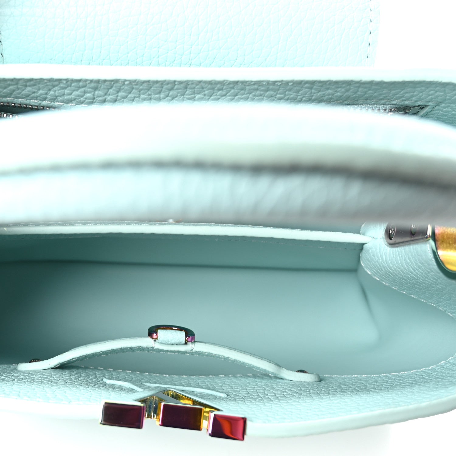 Louis Vuitton Taurillon Capucines BB Iridescent Topaz 5 of 10