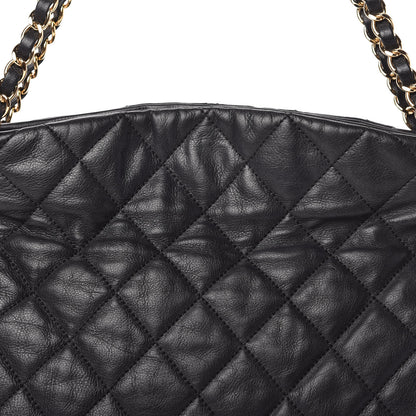 Chanel Calfskin Quilted Medium Chain Me Hobo Black 10 of 10