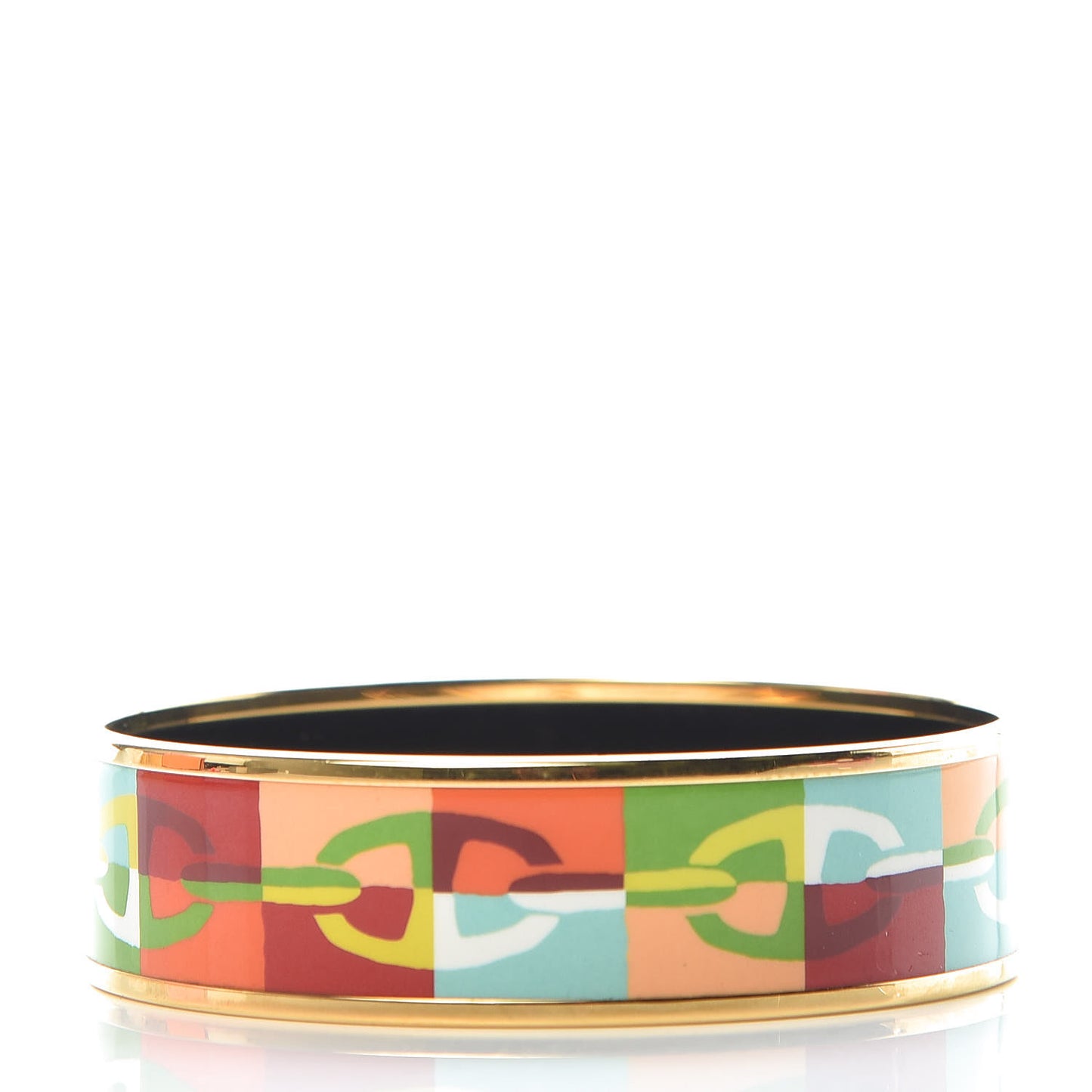Enamel Printed Optique Chaine D'Ancre Wide Bracelet 70