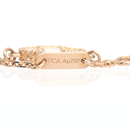 Van Cleef & Arpels 18K Yellow Gold Mother of Pearl Sweet Alhambra Bracelet 4 of 4