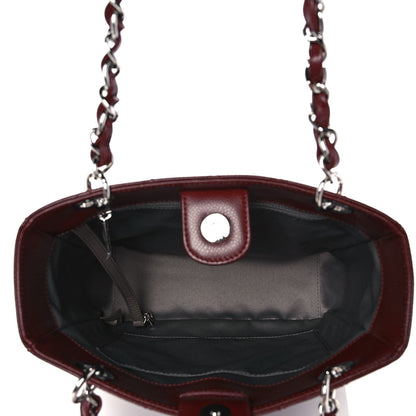 Chanel Caviar Quilted Petit Shopping Tote PST Burgundy 4 of 9