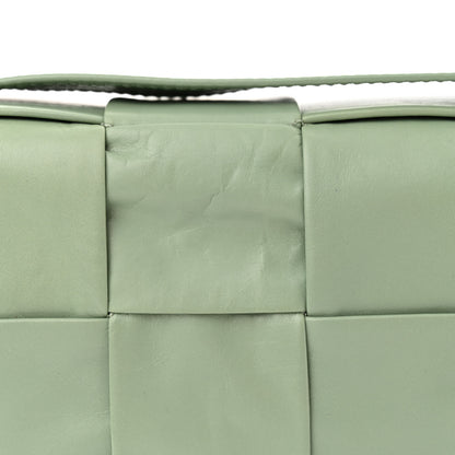 Bottega Veneta Paper Calfskin Maxi Intreccio Cassette Crossbody Bag Sage 11 of 12