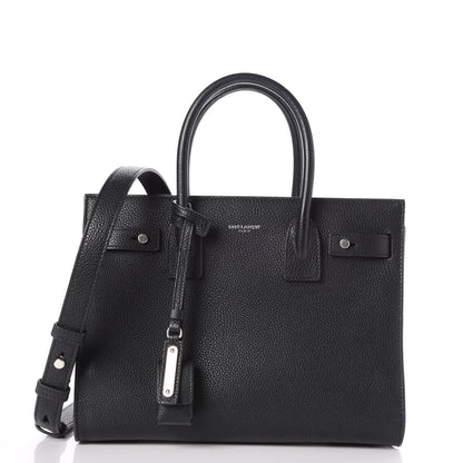 Saint Laurent Grained Calfskin Baby Sac De Jour Souple Black 1 of 8