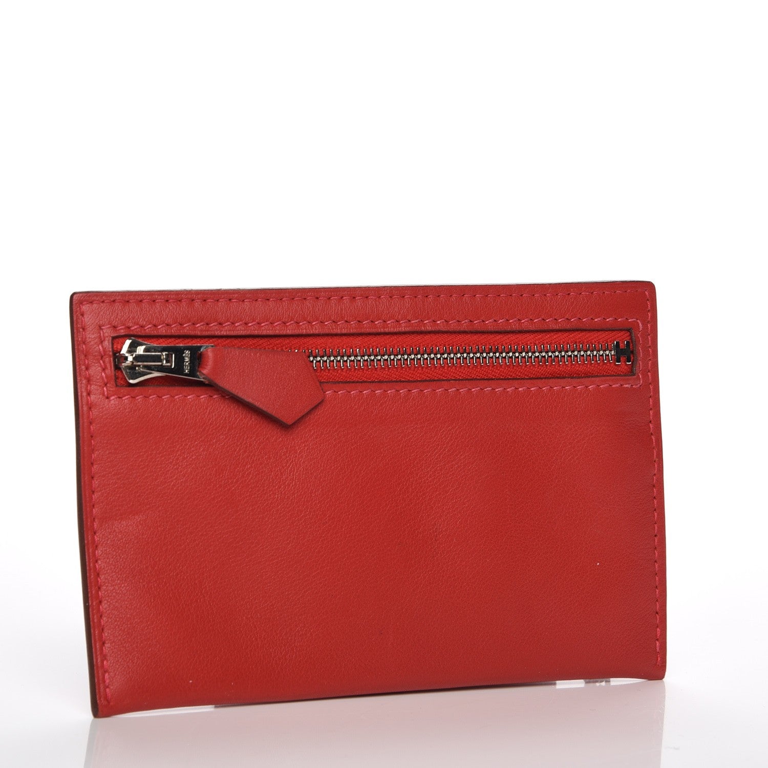 Hermes Swift Zip Zap Key Case Vermillion 3 of 7