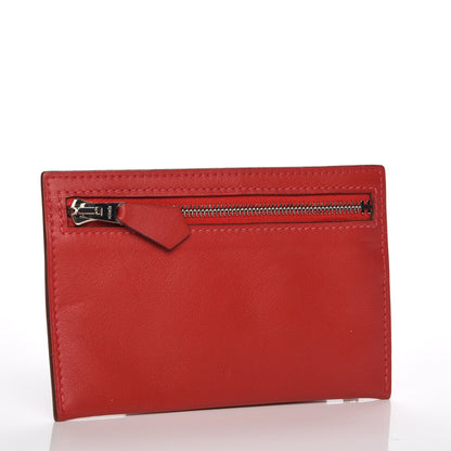 Hermes Swift Zip Zap Key Case Vermillion 3 of 7