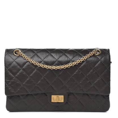 Chanel Aged Calfskin Quilted 2.55 Reissue 226 Flap Dark Khaki 1 of 11