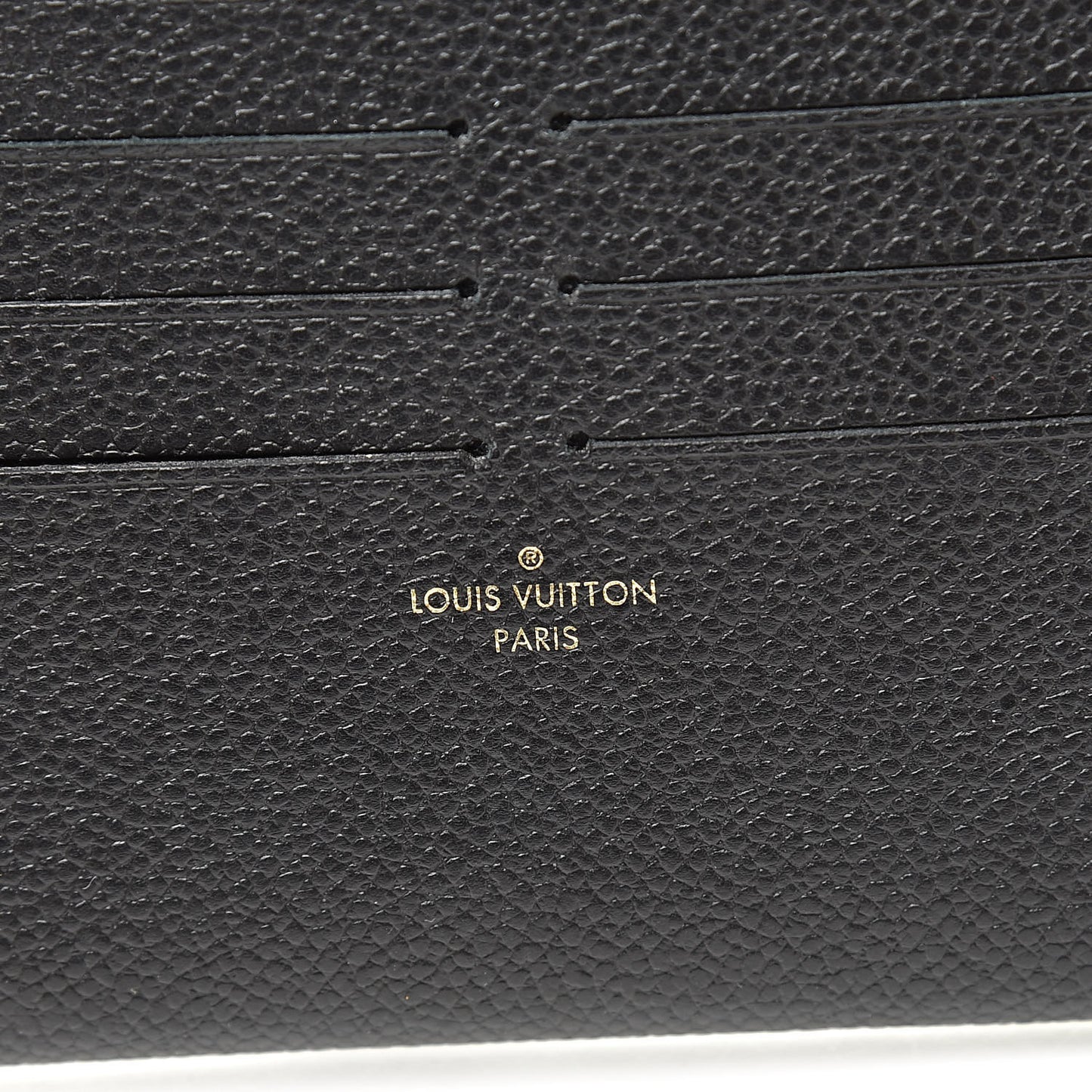 Calfskin Felicie Chain Wallet Card Holder Insert Black