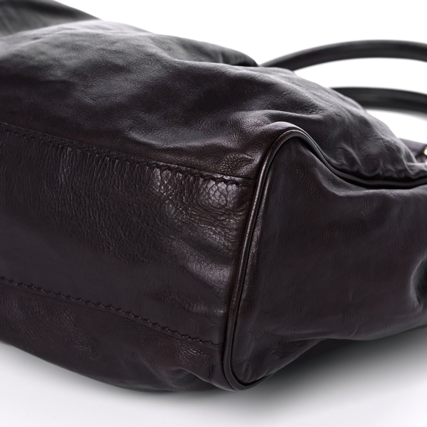 Gucci Calfskin Medium Sukey Tote Dark Brown 10 of 10